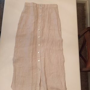 Vintage 90's linen high waist skirt